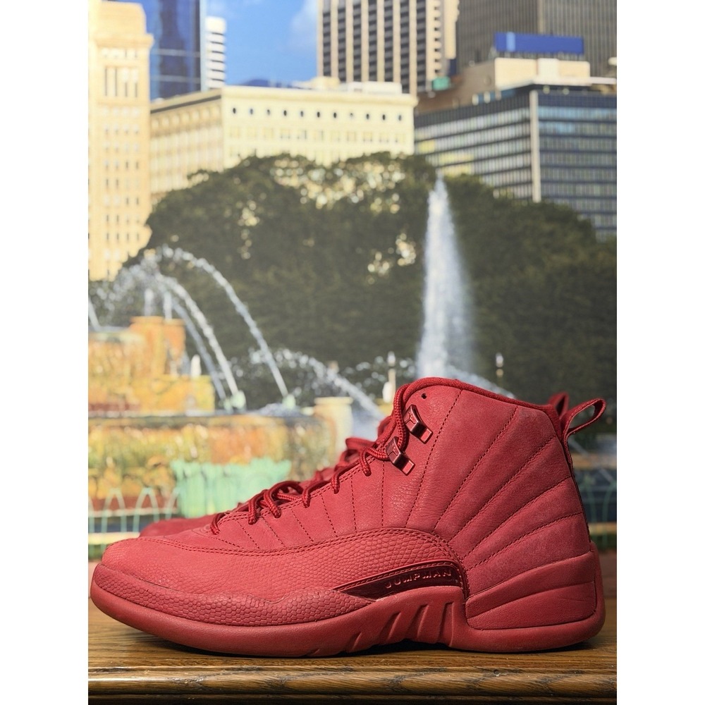 Size 9 - Air Jordan 12 Retro Gym Red Toro Playoff Flu Game Taxi